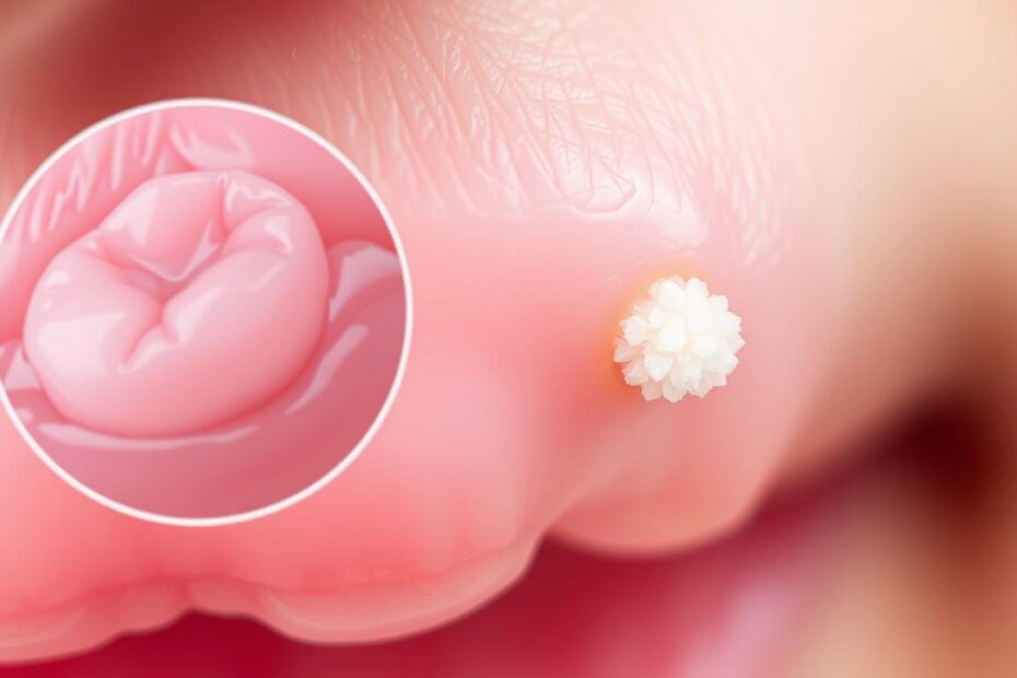 Biała plamka na dziąśle