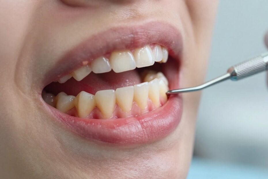 Ból dziąseł między zębami