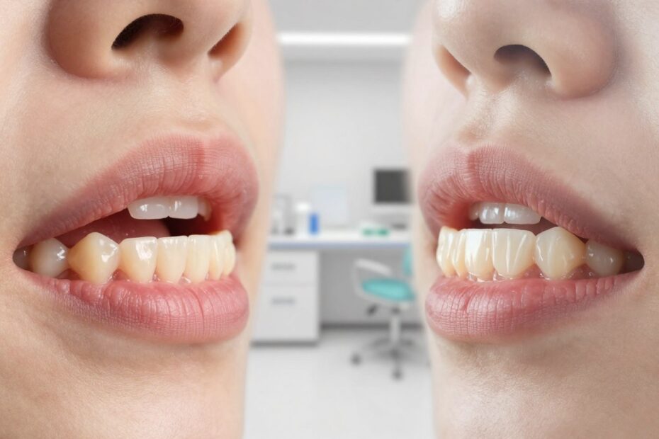 Plastyka dziąseł – przed i po