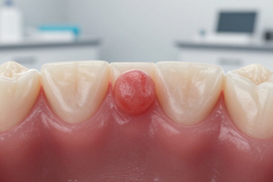 Pryszcz na dziąśle