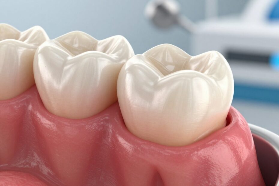 Spuchnięte dziąsło przy zębie