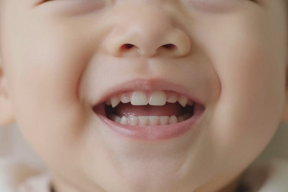 Ząbkowanie: białe dziąsła u niemowlaka