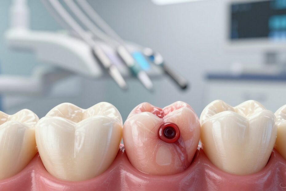 Czy ropień zęba sam pęknie