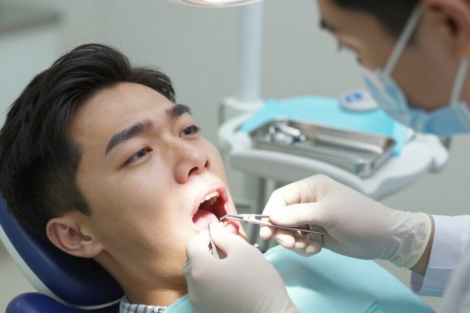 Czy ściąganie szwów z dziąsła boli