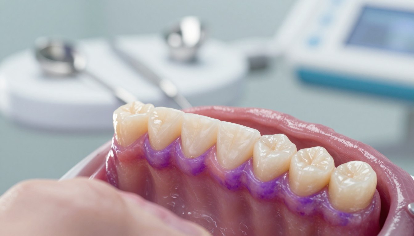 Fioletowe dziąsła u dorosłych