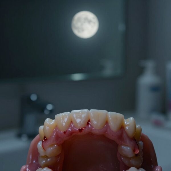 Krwawiące dziąsła w nocy