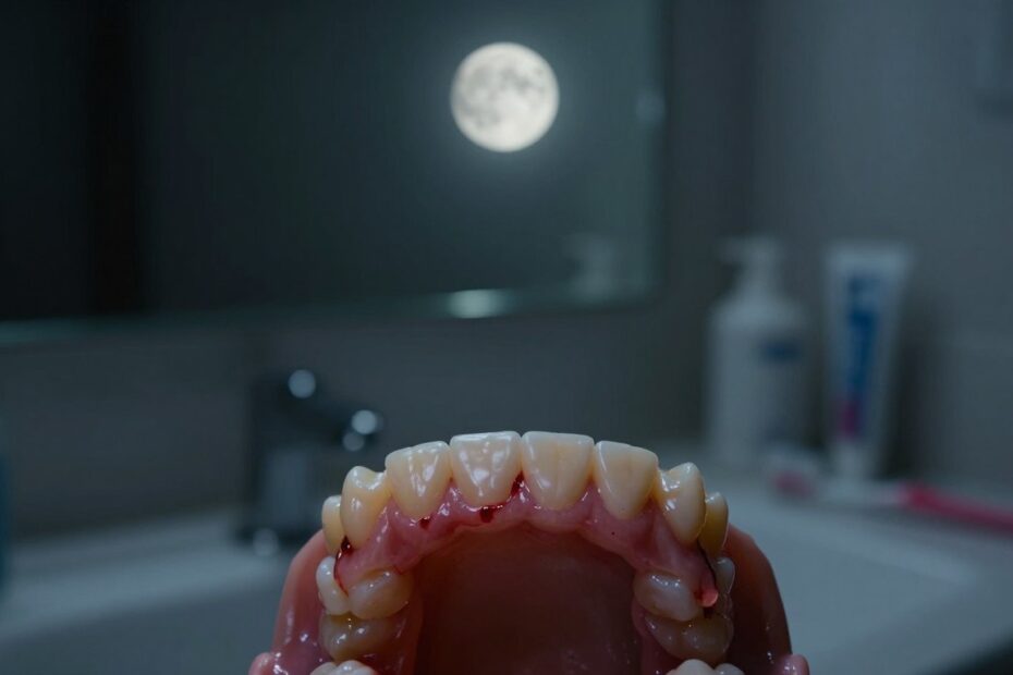 Krwawiące dziąsła w nocy