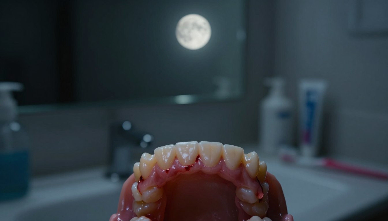 Krwawiące dziąsła w nocy