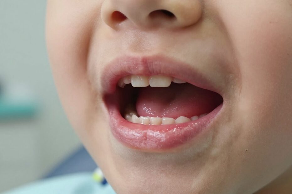 Krwiak na dziąśle przy ząbkowaniu