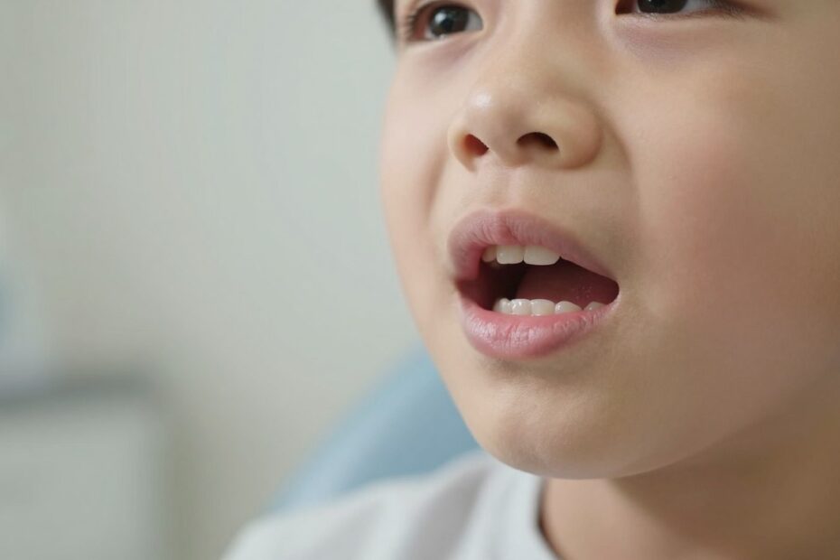 Miękka narośl na dziąśle u dziecka