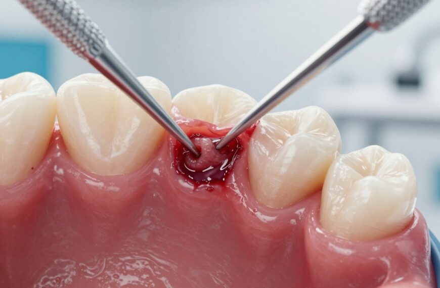 Niegojąca się rana na dziąśle