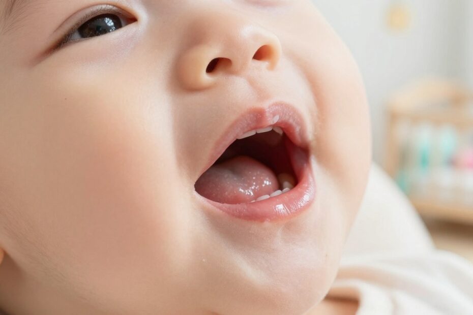 Pleśniawki na dziąsłach u niemowląt