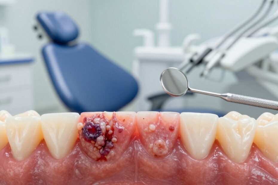 Rak płaskonabłonkowy dziąsła