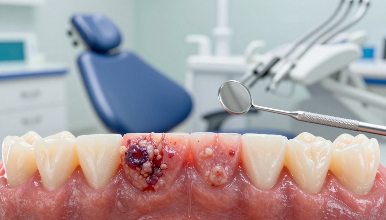 Rak płaskonabłonkowy dziąsła