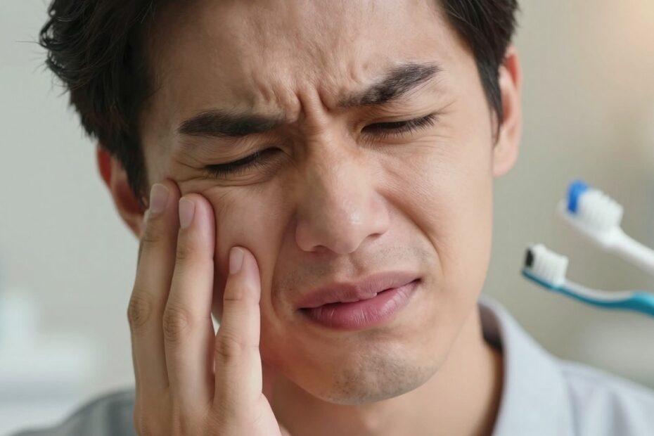 Rozpierający ból dziąseł