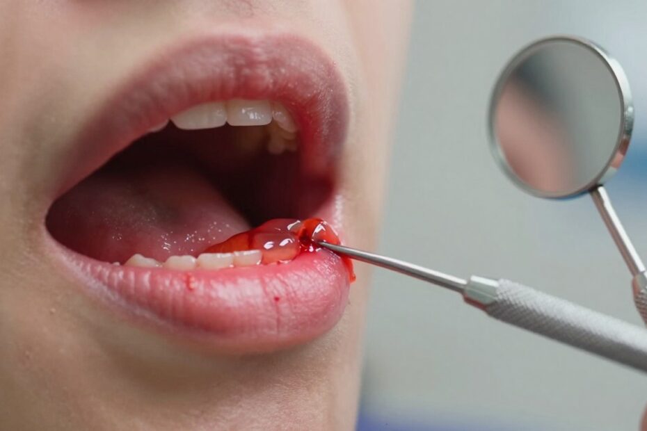 Spuchnięte dziąsło – ropa