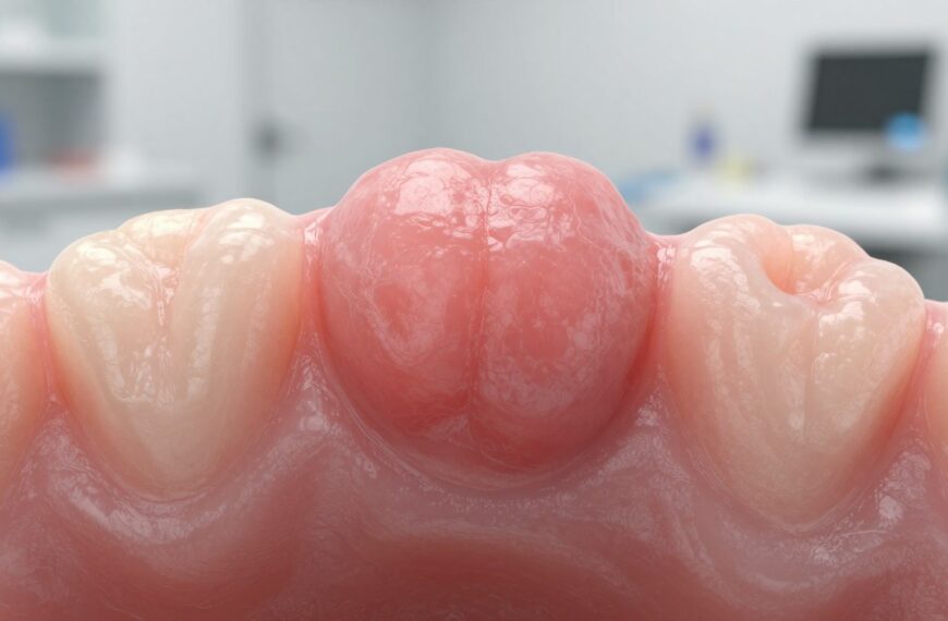 Włókniak na dziąśle