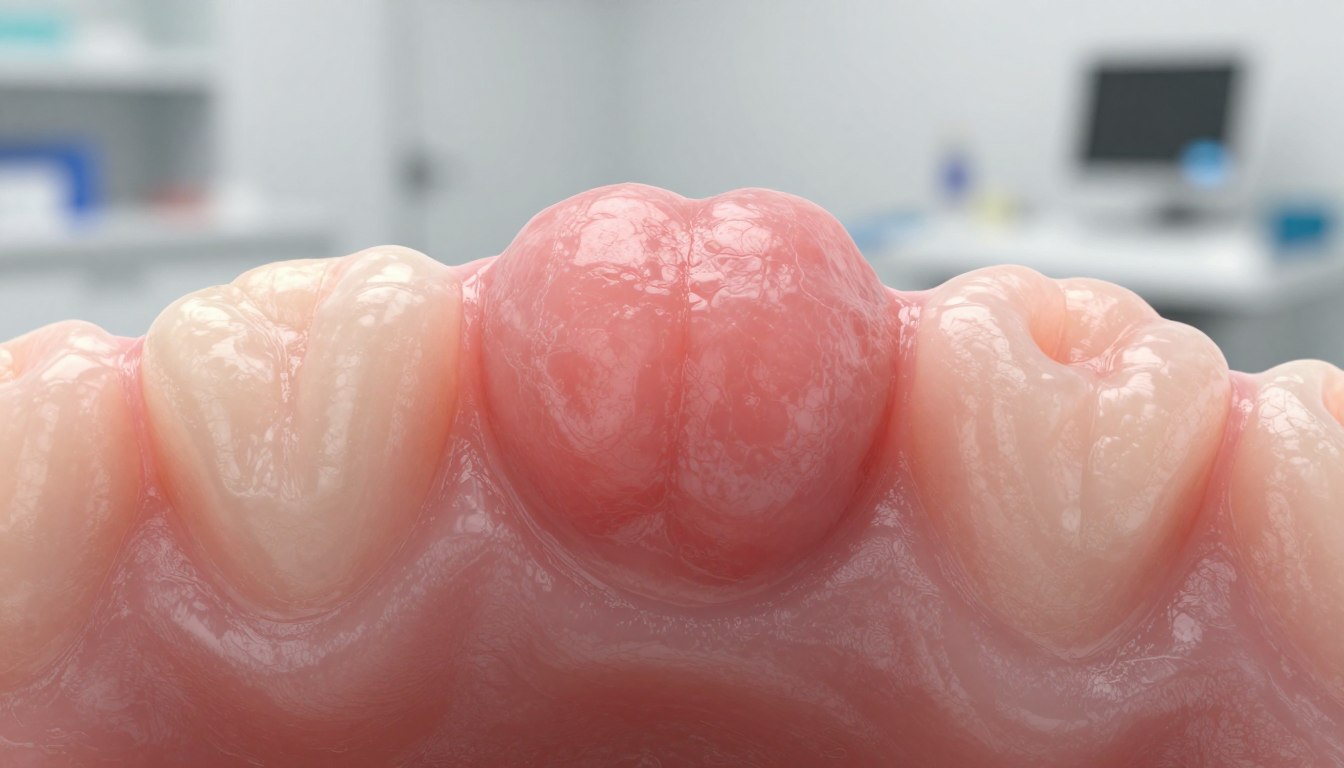 Włókniak na dziąśle